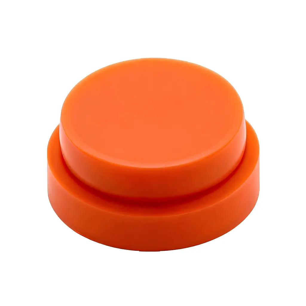 jimeng 2025 12 25 6162 优化产品边缘使其更加平滑，消除锯齿效果，保持纯白色背景和产品的橙色橡胶质感