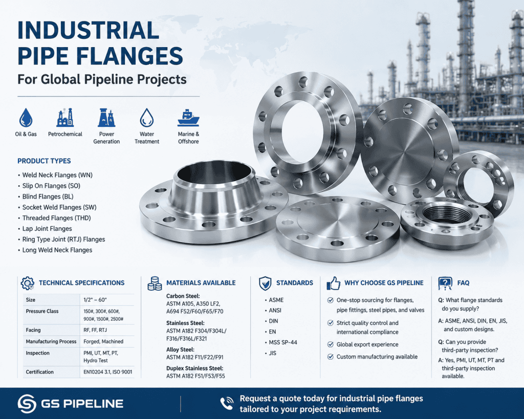 Industrial Pipe Flanges Manufacturer & Supplier in China 260721